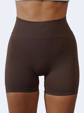 CORE SCRUNCH SHORTS - ESPRESSO XS